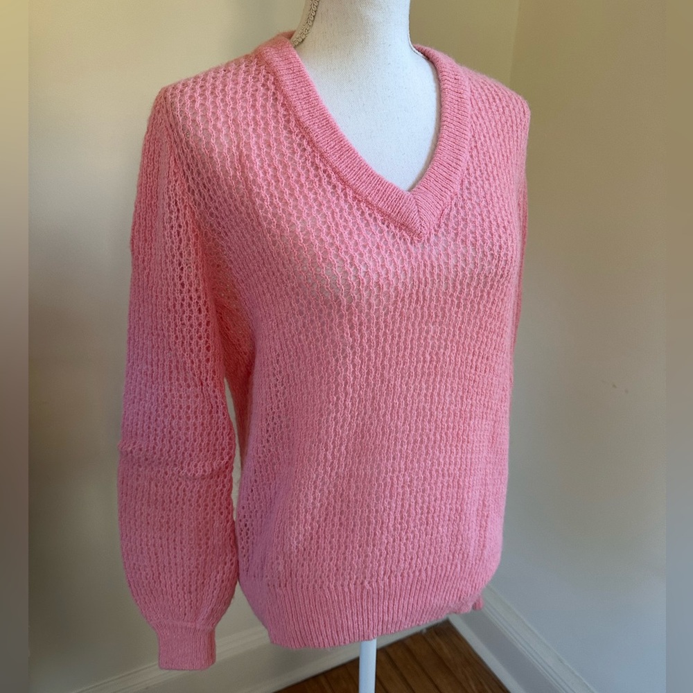 Scotch & Soda Les Tropiques Pink V-Neck Sweater size Small